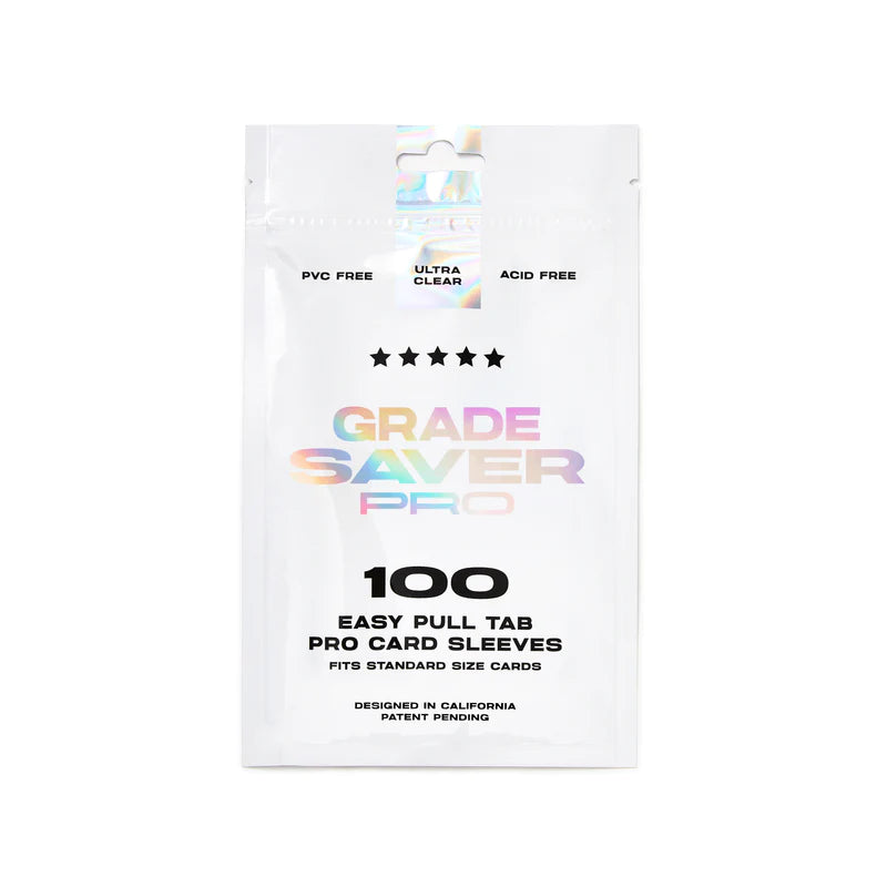 GradeSaver Pro - Pro Card Sleeves W/ Easy Pull Tab 100 Count